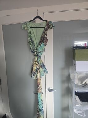 CityLux Collection Floral Dress - Mint Lining